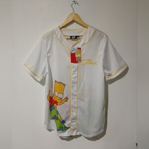 The Simpson's Unisex Baseball Jersey Graphic Bart Simpson Size: M  (NEW)